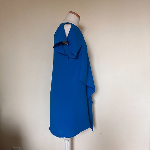 Adrianna Papell Blue Midi Dress 2P - Picture 4 of 15